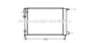 AVA QUALITY COOLING CN2080 Radiator, engine cooling